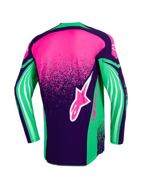 TECHSTAR NOMUR JERSEY - DEEP PURPLE/GREEN/PINK FLUO
