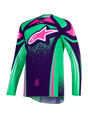 TECHSTAR NOMUR JERSEY - DEEP PURPLE/GREEN/PINK FLUO Alpinestars motocross kit