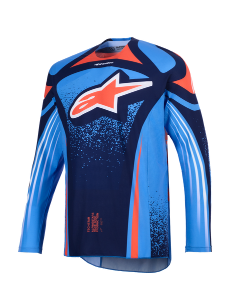 TECHSTAR NOMUR JERSEY - DARK NAVY/ORANGE/UCLA BLUE Alpinestars motocross kit