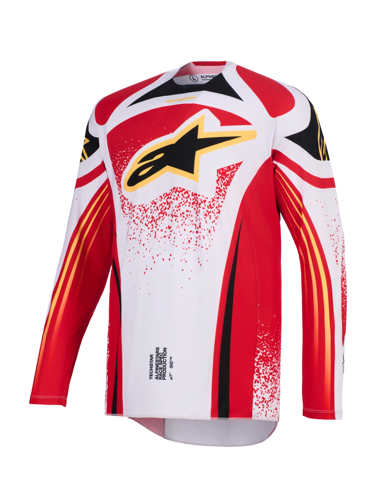 TECHSTAR NOMUR JERSEY - LIGHT GRAY/RED/BLACK Alpinestars motocross kit