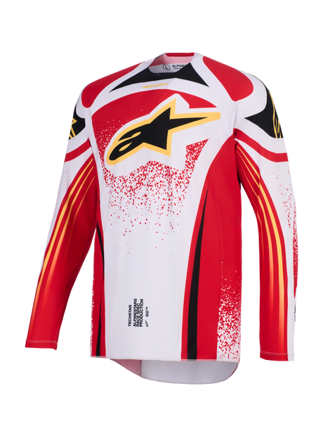 TECHSTAR NOMUR JERSEY - LIGHT GRAY/RED/BLACK Alpinestars motocross kit