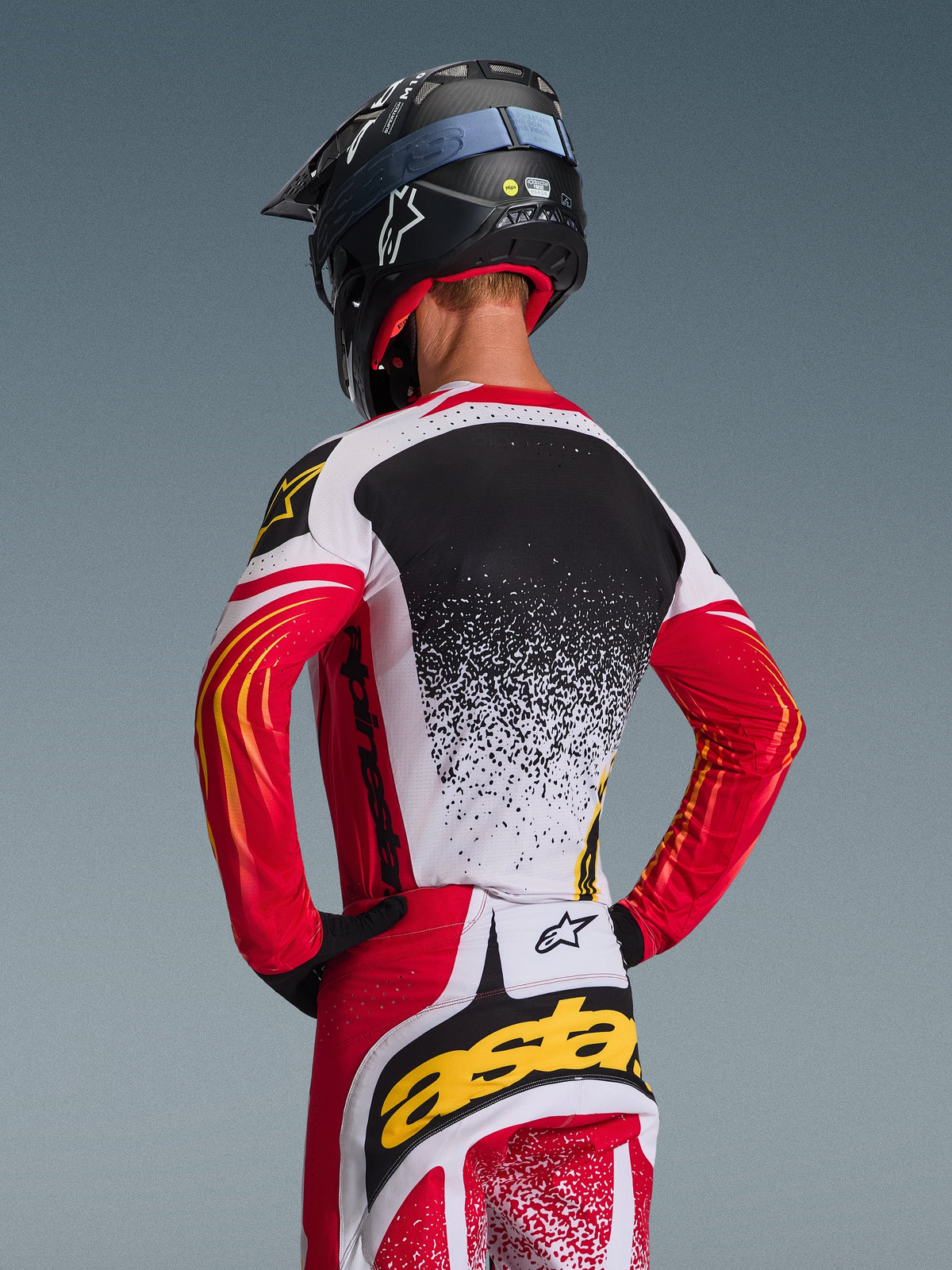 TECHSTAR NOMUR JERSEY - LIGHT GRAY/RED/BLACK