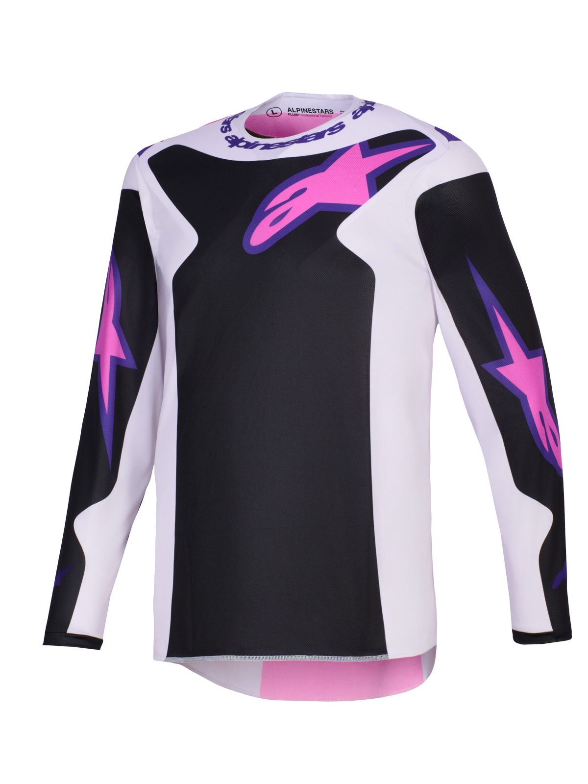 FLUID GRID JERSEY - BLACK/LIGHT GRAY/PURPLE Alpinestars motocross kit