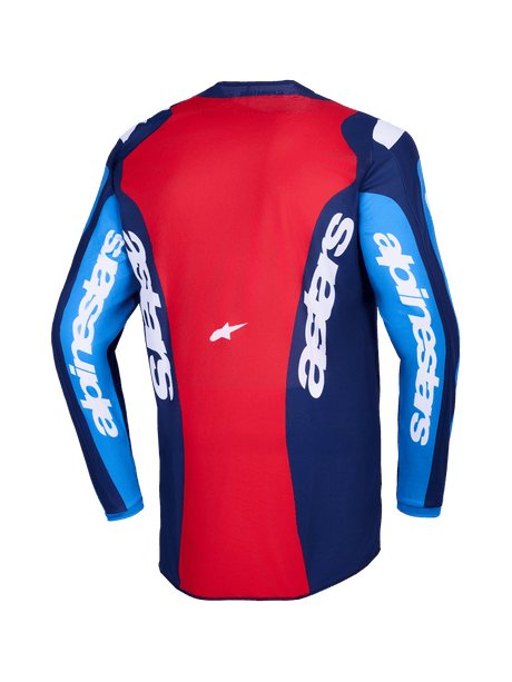 FLUID GRID JERSEY - BLUE/RED