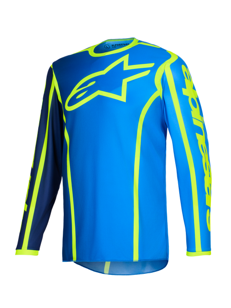 FLUID APEX JERSEY - BLUE/YELLOW FLUO Alpinestars motocross kit