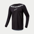 FLUID GRAPHITE JERSEY - BLACK/SILVER Alpinestars motocross kit