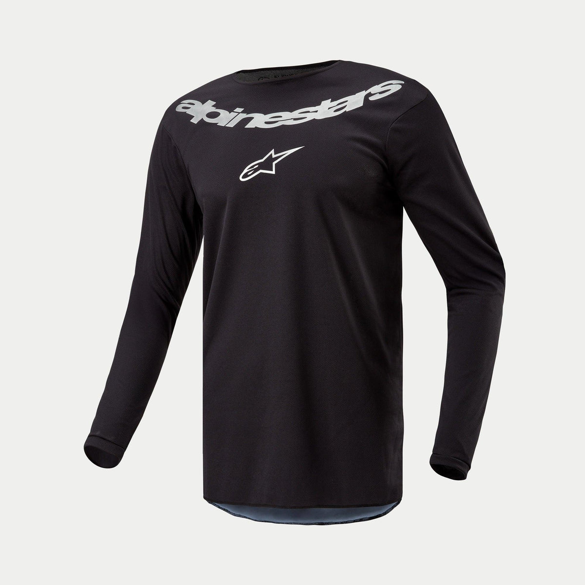 FLUID GRAPHITE JERSEY - BLACK/SILVER Alpinestars motocross kit