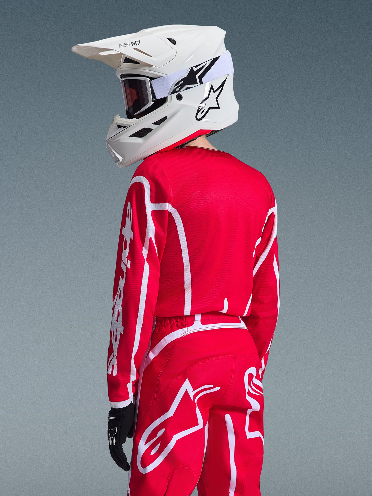YOUTH FLUID APEX JERSEY - RED/WHITE