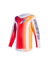 YOUTH FLUID PORTL JERSEY - RED LIGHT/GRAY/DARK GRAY Alpinestars motocross kit