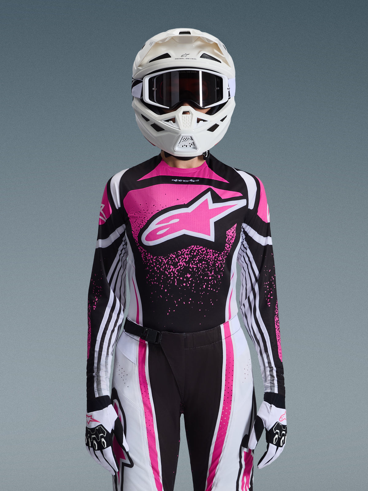 STELLA TECHSTAR NOMUR JERSEY - BLACK/WHITE/FUCHSIA