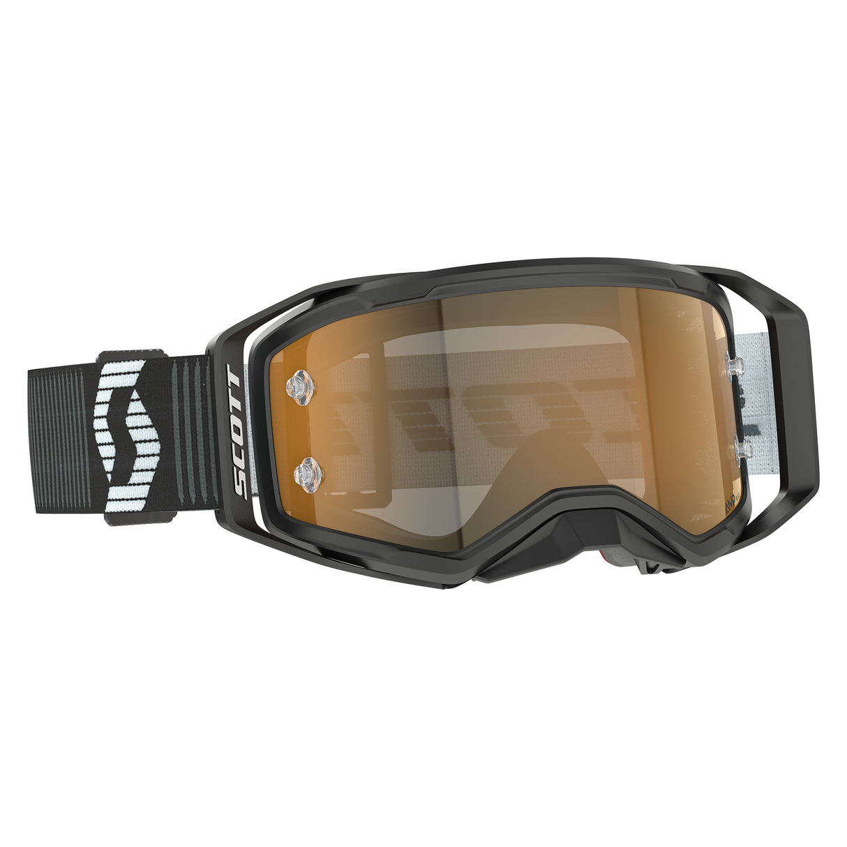 Scott Prospect 2.0 AMP Chrome Goggle (Black / White) Gold Chrome Works Lens