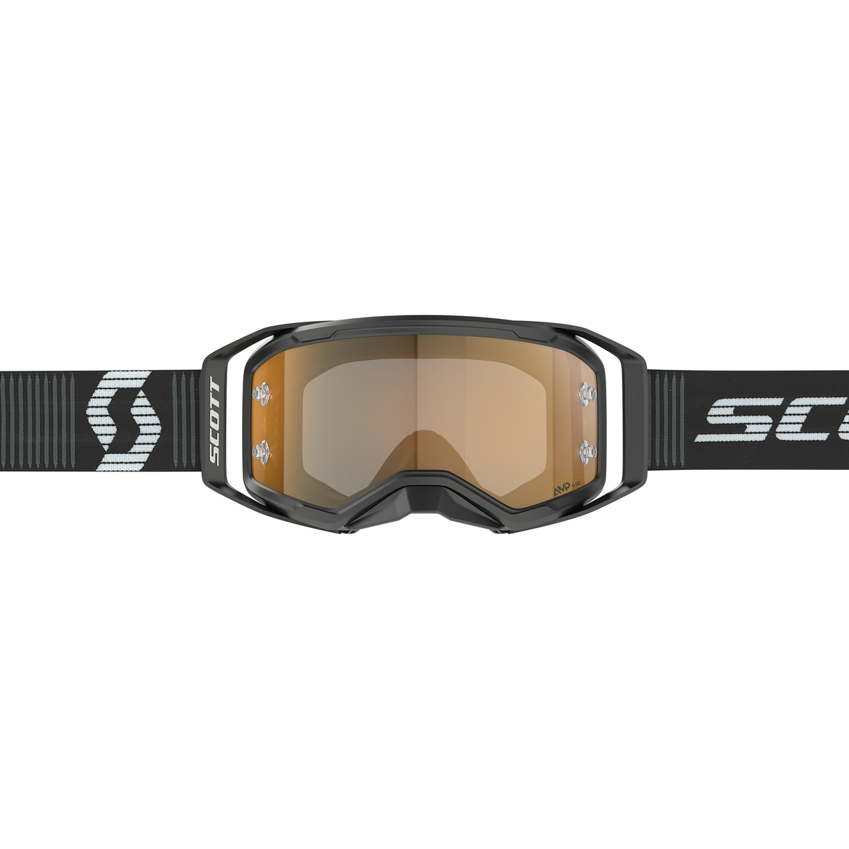 Scott Prospect 2.0 AMP Chrome Goggle (Black / White) Gold Chrome Works Lens