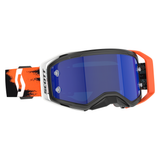 Scott Prospect 2.0 AMP Chrome Goggle (Black / Neon Orange) Blue Chrome Works Lens