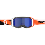 Scott Prospect 2.0 AMP Chrome Goggle (Black / Neon Orange) Blue Chrome Works Lens