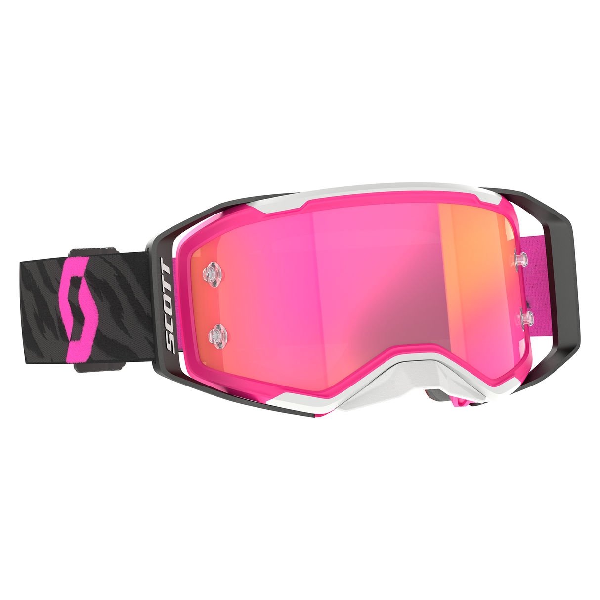 Scott Prospect 2.0 Goggle (Zebra Black / Pink) Pink Chrome Works Lens