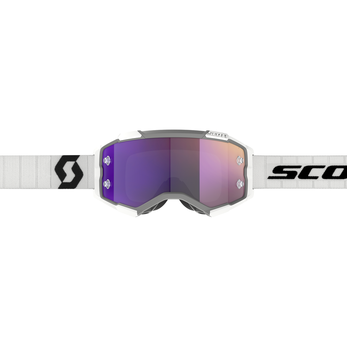 Scott Fury Goggle (White / Black) Purple Chrome Works Lens