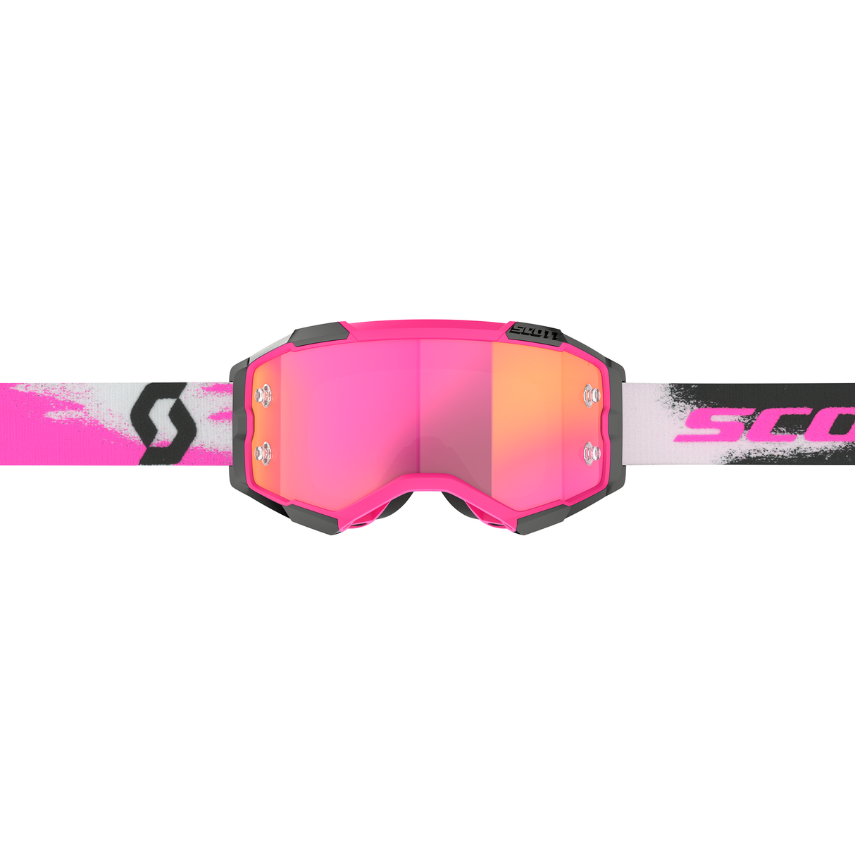 Scott Fury Goggle (Pink / Black) Pink Chrome Works Lens
