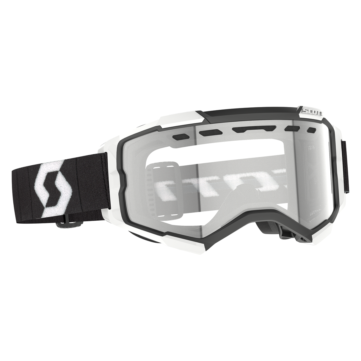 Scott Fury Enduro Goggle (Black / White) Clear S0 Lens