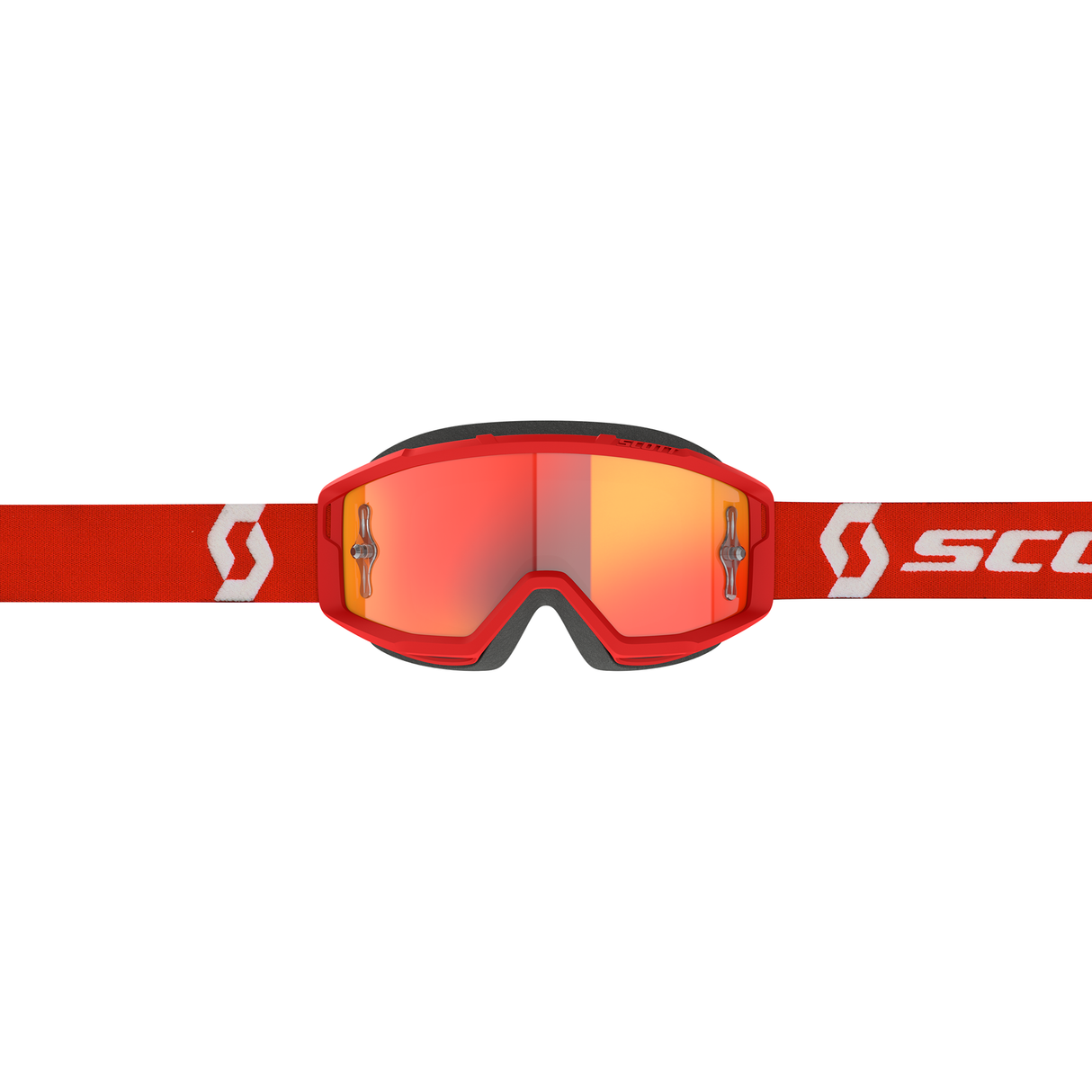 Scott Primal Chrome Goggle (Red / White) Orange Chrome Works Lens
