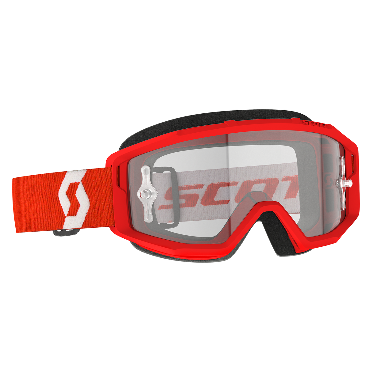 Scott Primal Goggle (Red / White) Clear Works Lens