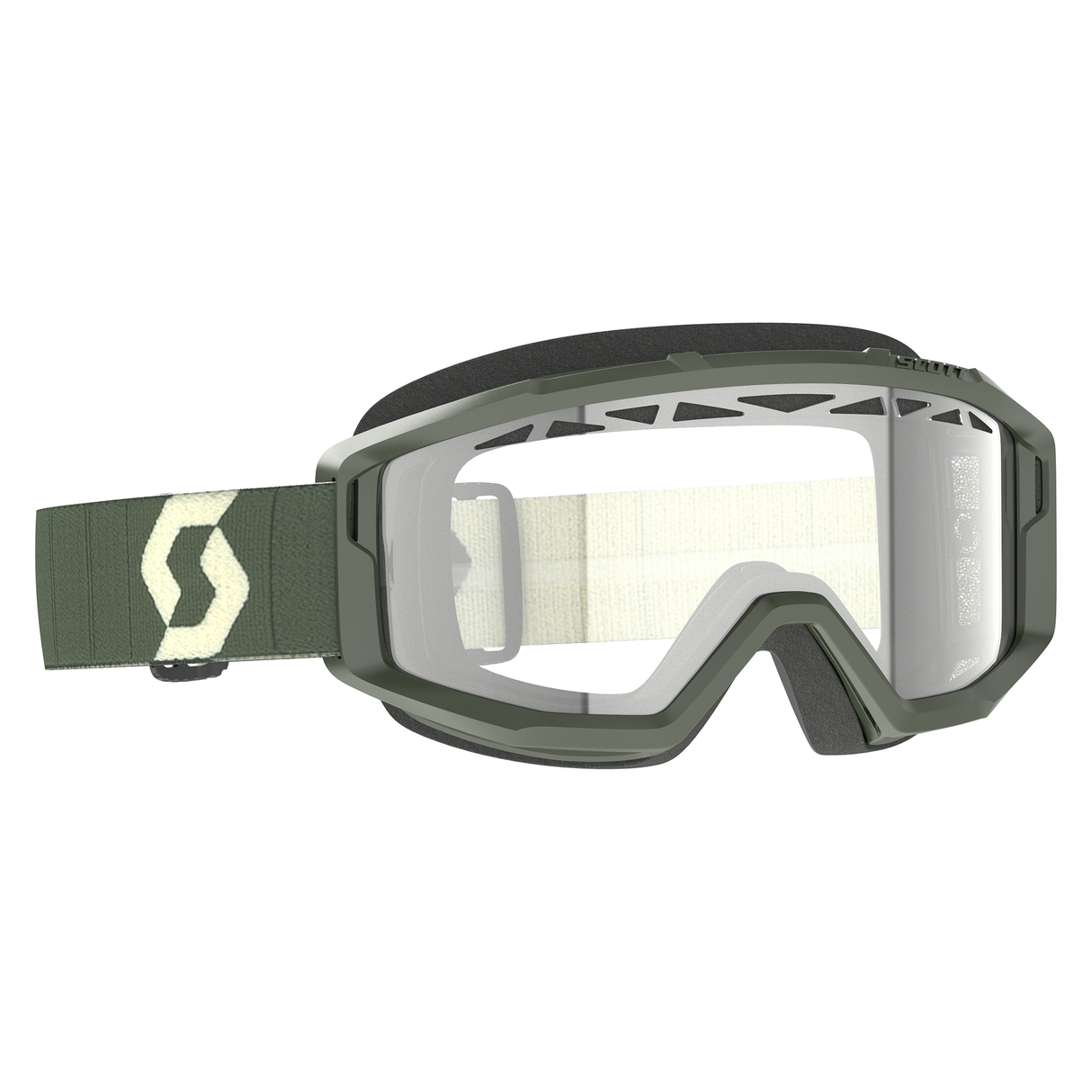 Scott Primal Enduro Goggle (Khaki Green) Clear S0 Lens