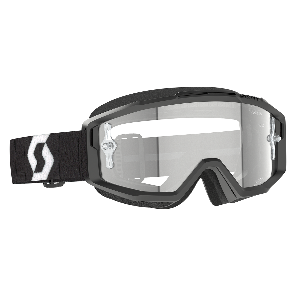 Scott Split OTG Goggle (Black / White) Clear Works Lens