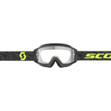 Scott Split OTG Goggle (Zebra Black / Neon Yellow) Clear Works Lens