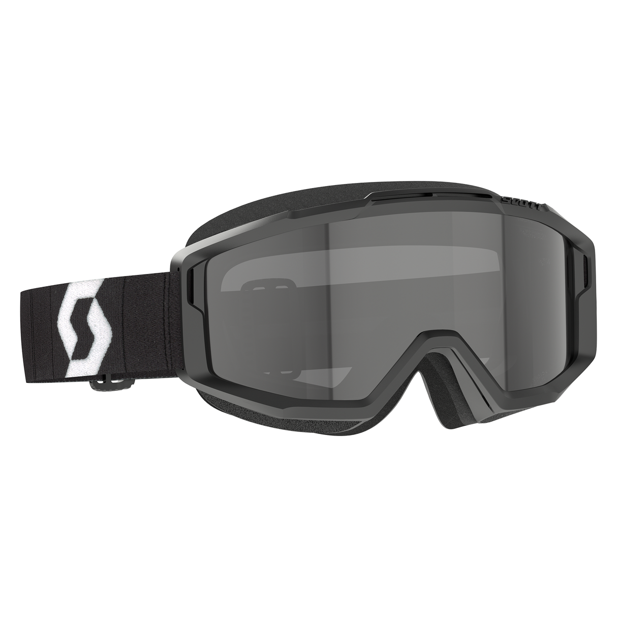 Scott Split OTG Sand Dust Goggle (Black / White) Dark Grey Lens