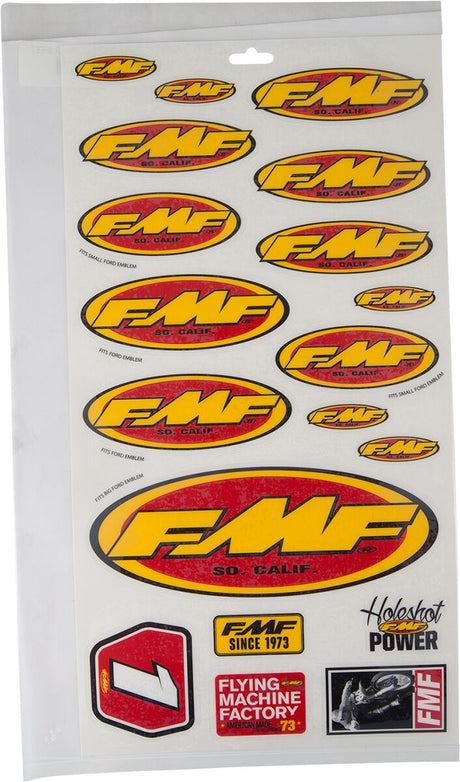 FMF DECAL FMF ASSORTED SHEET motocross exhaust performance