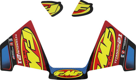 FMF DECAL PC2.1 TITANIUM(3PC) motocross exhaust performance