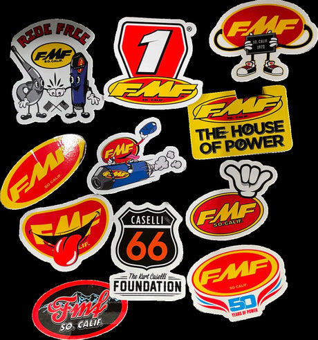 FMF DECAL STICKER PACK GO FAST HAV motocross exhaust performance