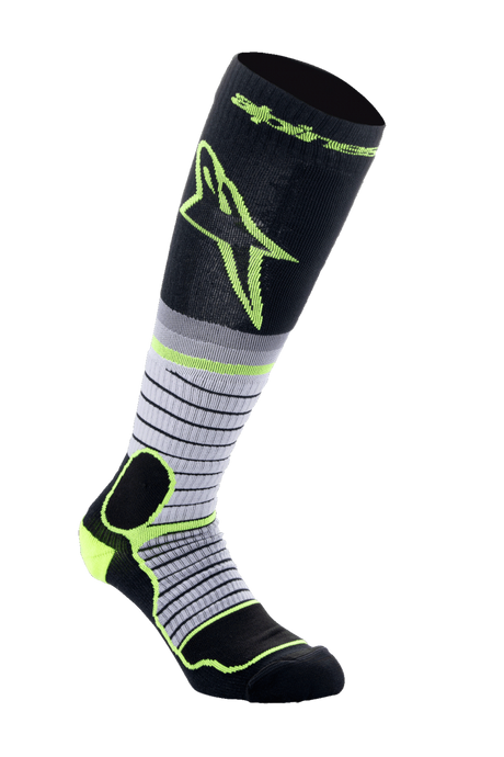 MX PRO SOCKS - BLACK/GRAY/YELLOW FLUO Alpinestars motocross kit