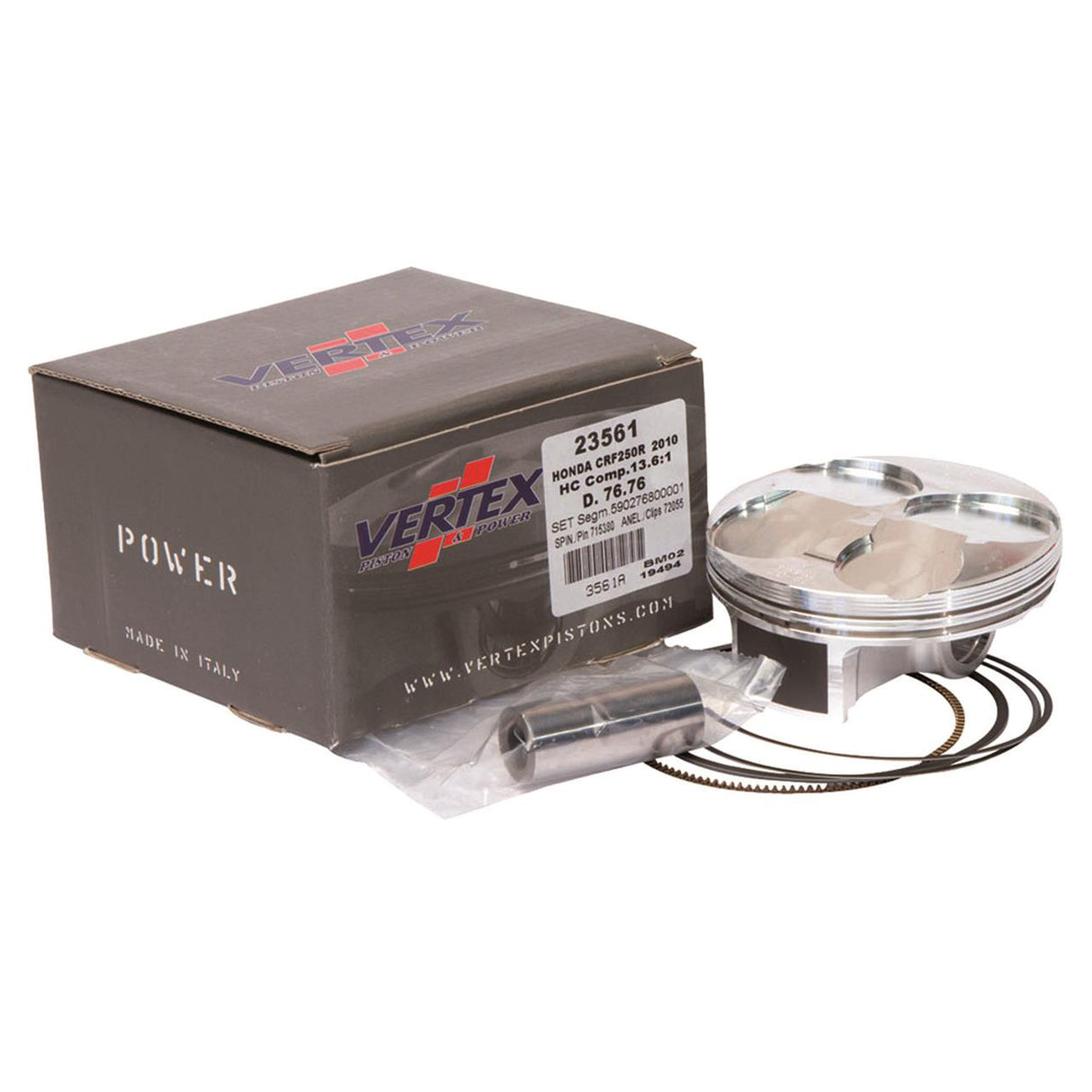 Vertex Piston Kit SX350F/FC350 16-22/EXC350F/FE350 20-23/EC350F 21-23 Compr 15.1:1 (87.97)