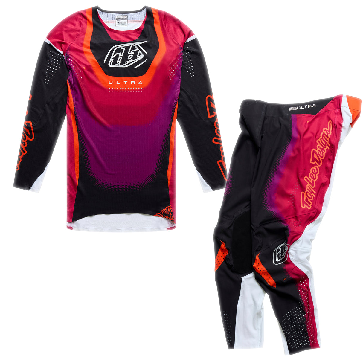 Troy Lee Designs Se Ultra Kit Combo - Vision Black / Fucshia