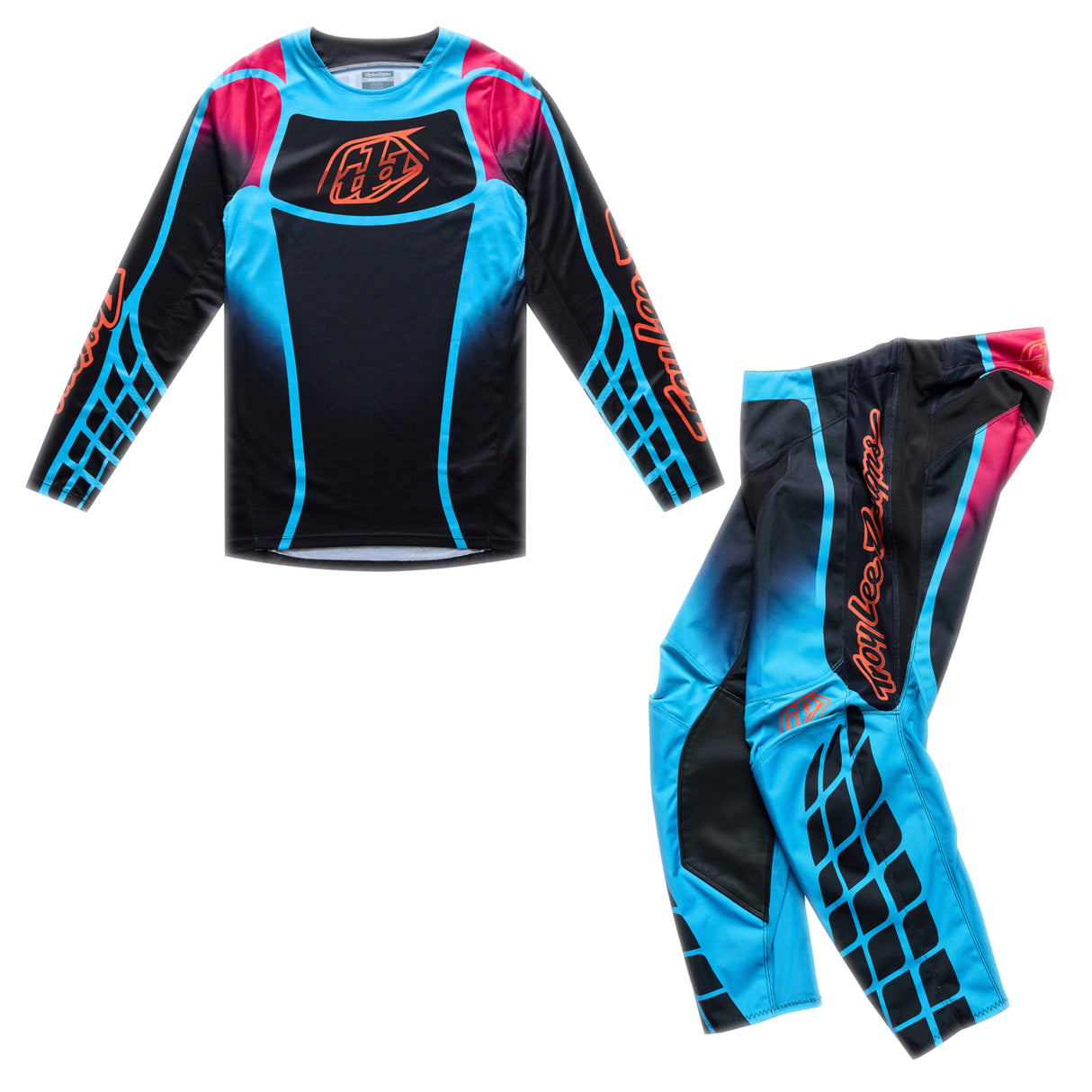 Troy Lee Designs GP Pro Kit Combo - Framework Black / Cyan
