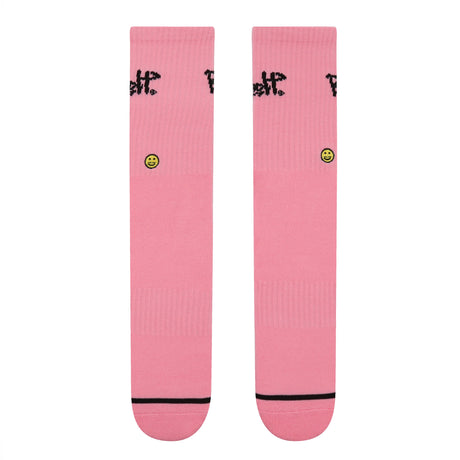 Pink Stuss Crew Sock