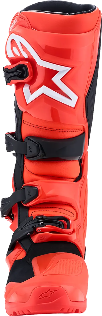 TECH 7 ENDURO BOOTS -  RED FLUO BLACK