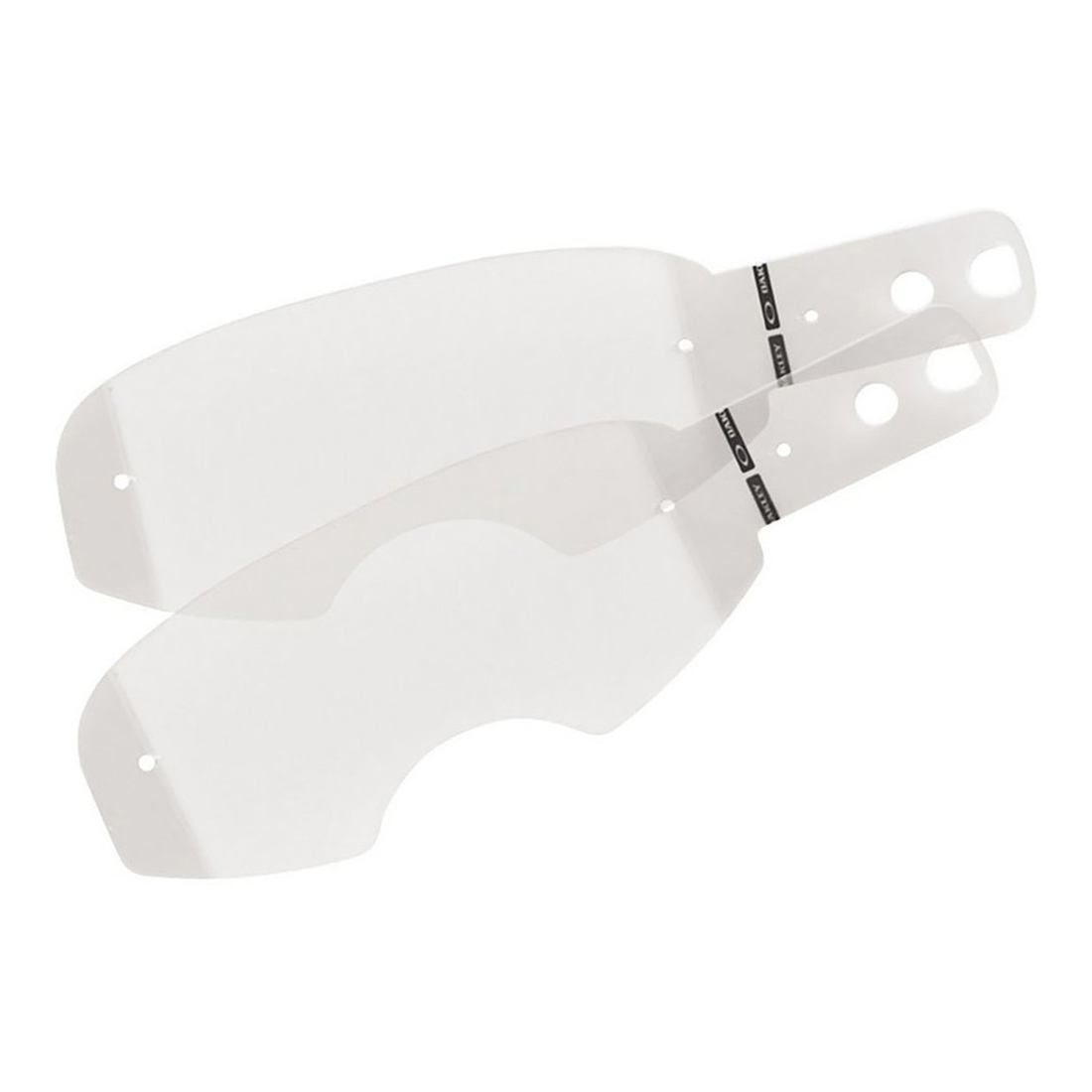 Oakley Airbrake MX Laminated Tear-Off 14pk goggle tear-offs – front view