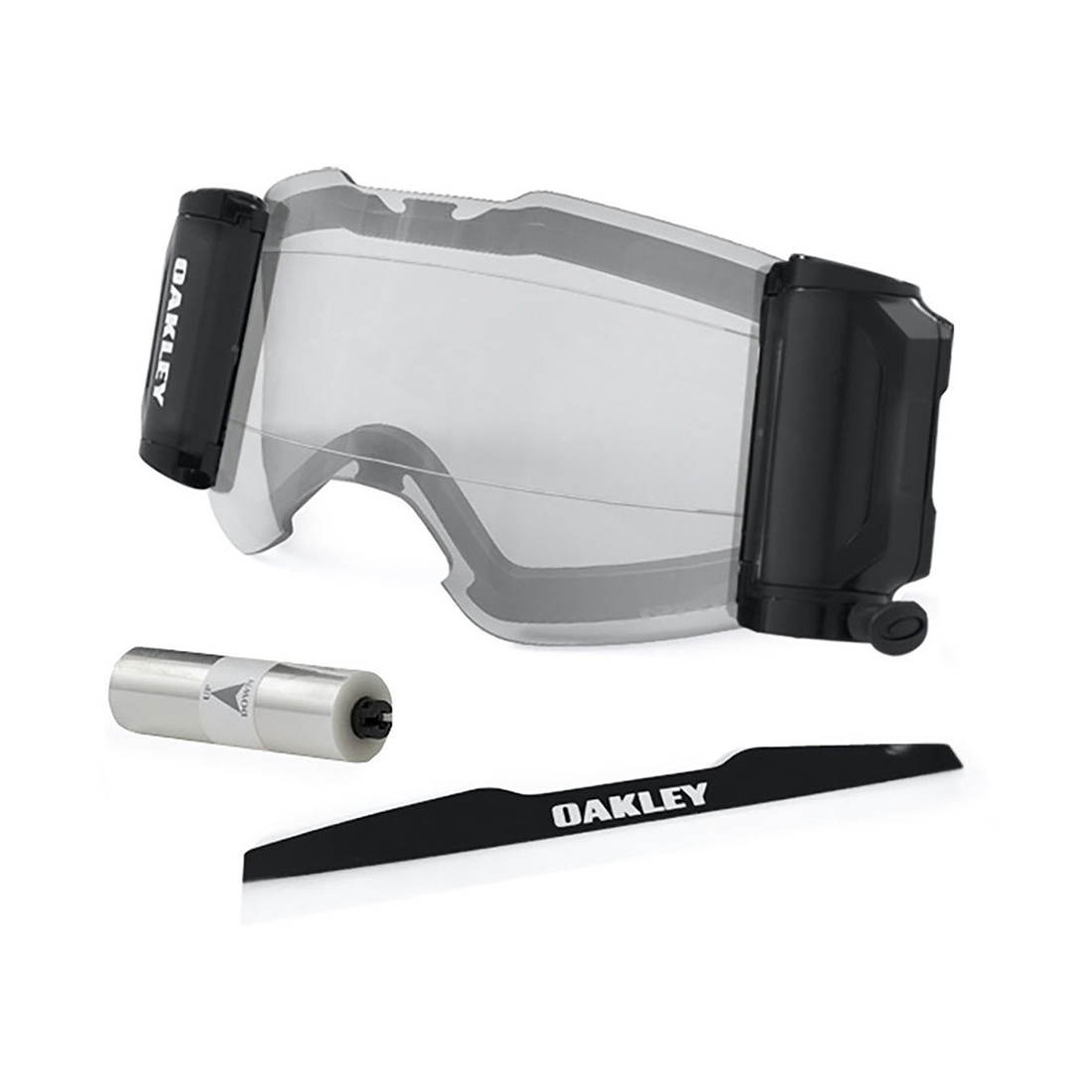 Oakley Front Line MX Roll-Off Accessory Kit goggle roll-off kit – front view