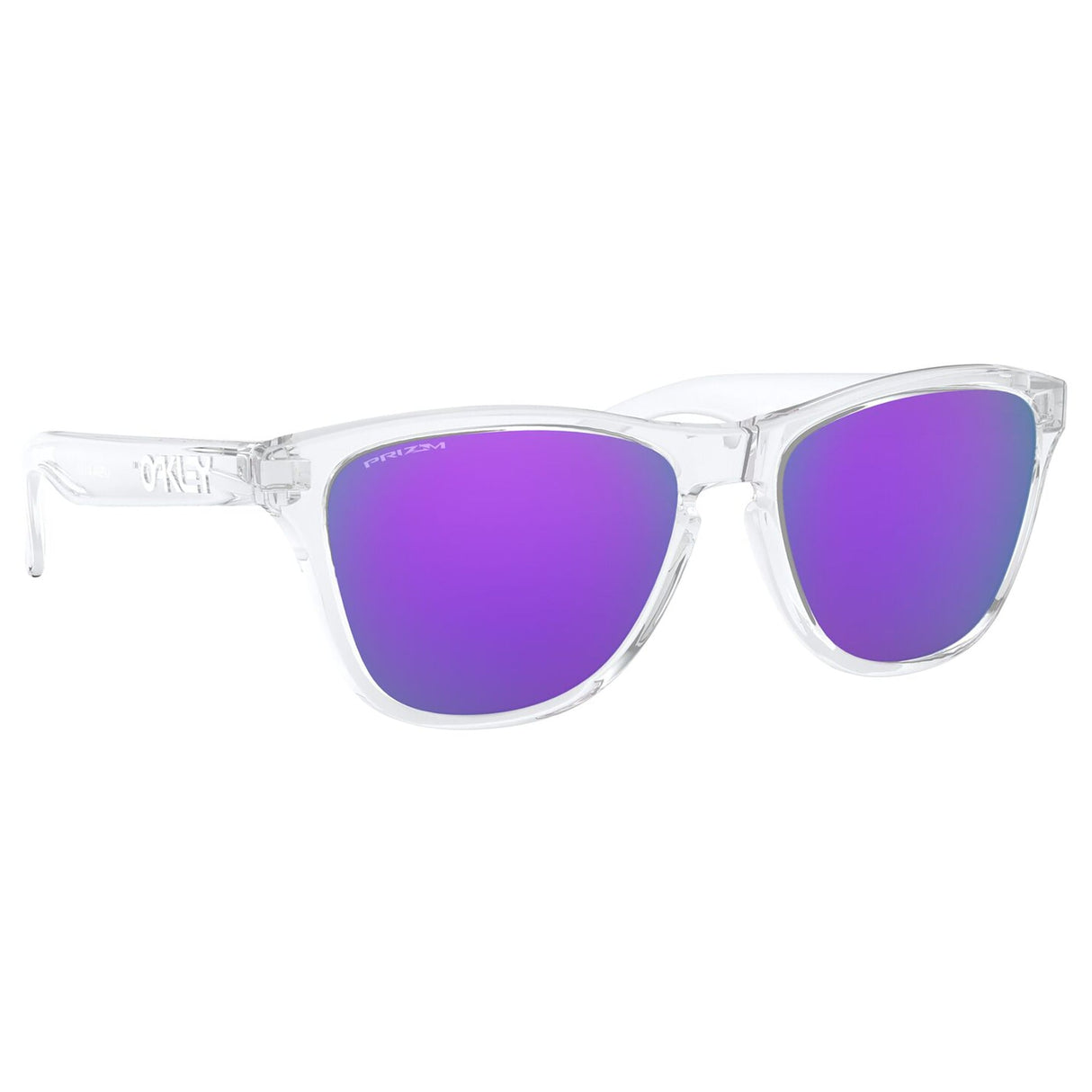 Oakley Frogskins XS Youth Sunglasses - Clear / Violet Prizm Lens