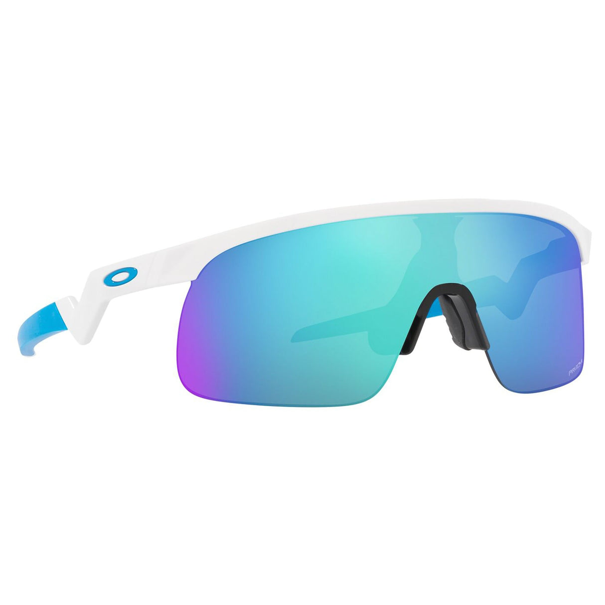 Oakley Resistor Youth Sunglasses - Polished White / Prizm Sapphire Lens