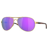 Oakley Feedback Women Sunglasses - Satin Gold / Prizm Violet Polarized Lens