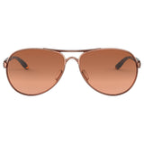 Oakley Feedback Women Sunglasses - Rose Gold / Vr50 Brown Gradient Lens