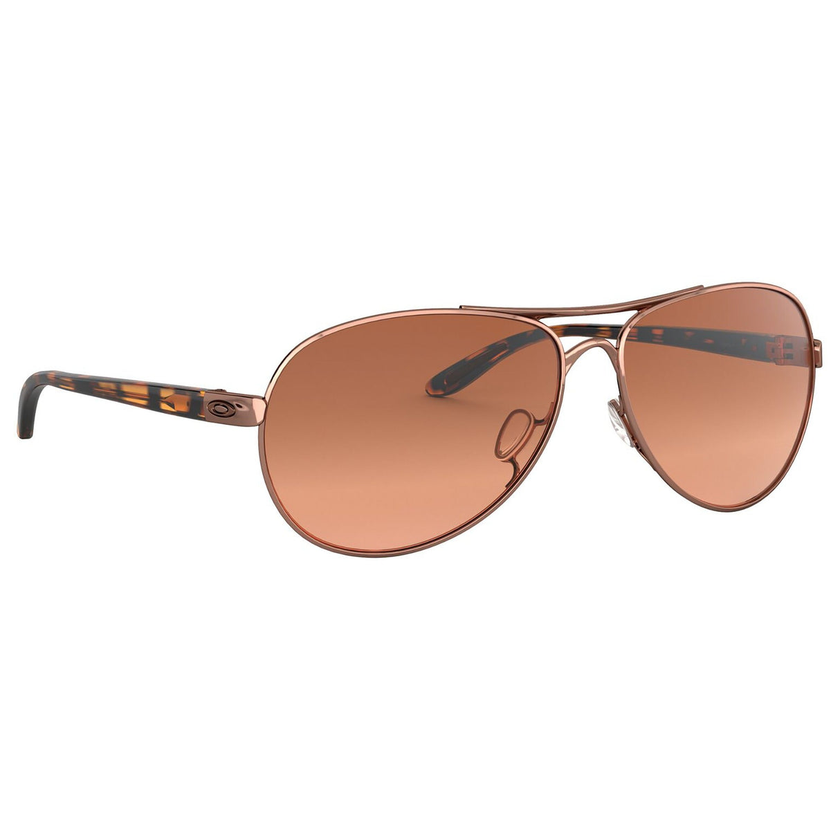 Oakley Feedback Women Sunglasses - Rose Gold / Vr50 Brown Gradient Lens