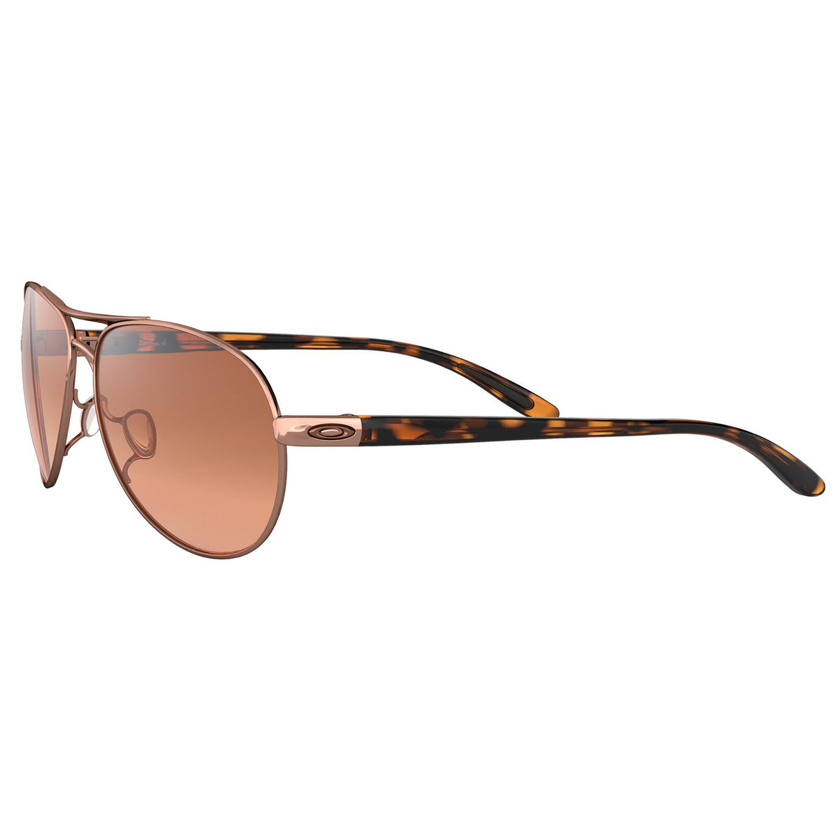 Oakley Feedback Women Sunglasses - Rose Gold / Vr50 Brown Gradient Lens
