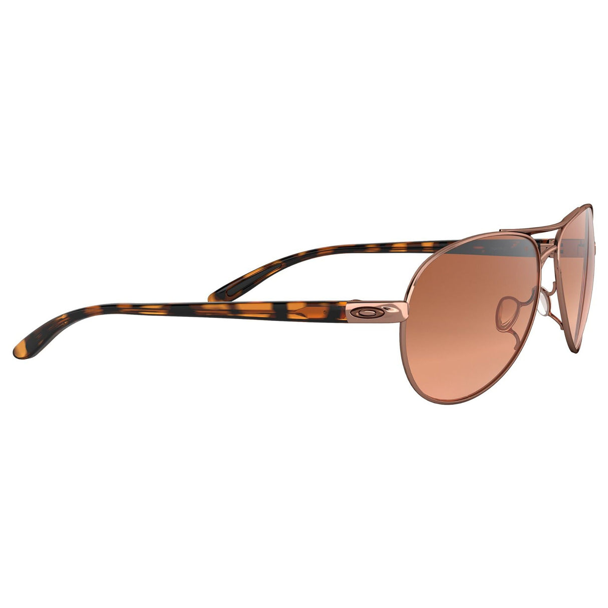 Oakley Feedback Women Sunglasses - Rose Gold / Vr50 Brown Gradient Lens