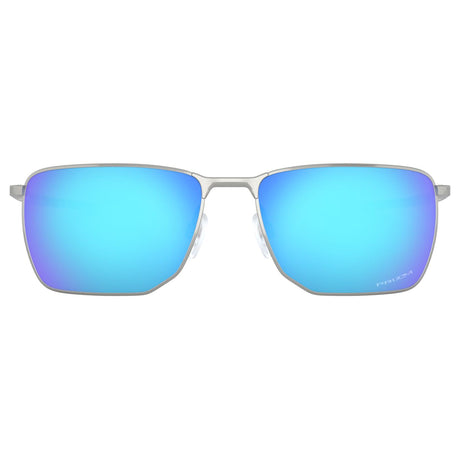 Oakley Ejector Sunglasses - Satin Chrome / Prizm Sapphire Lens