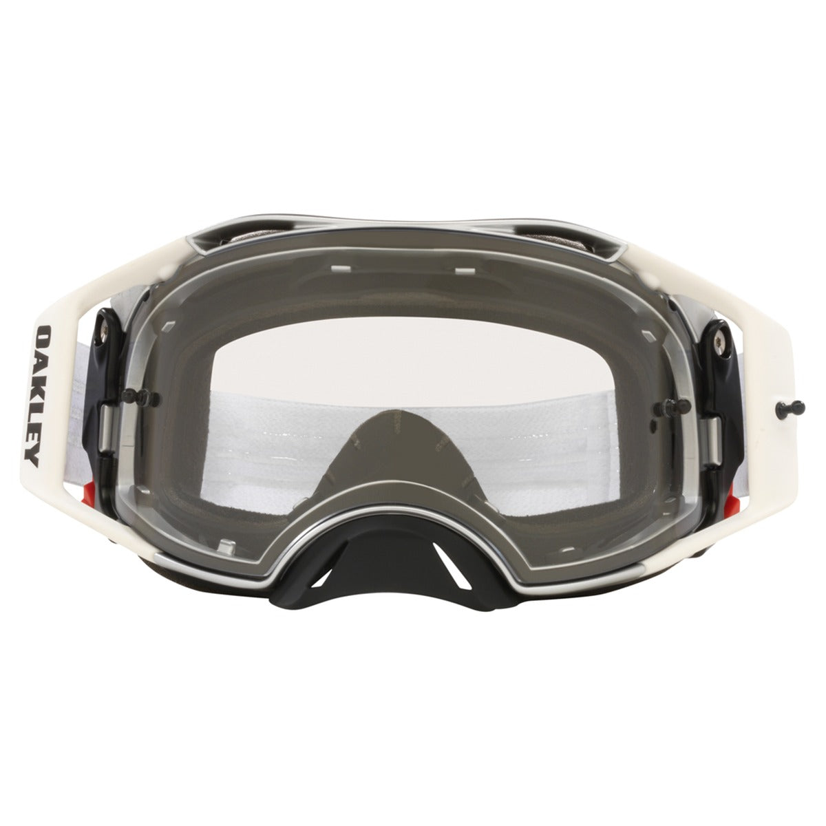 Oakley Airbrake Tuff Blocks White MX Goggle - Clear