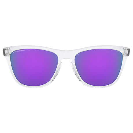 Oakley Frogskins Sunglasses - Polished Clear / Prizm Violet Lens