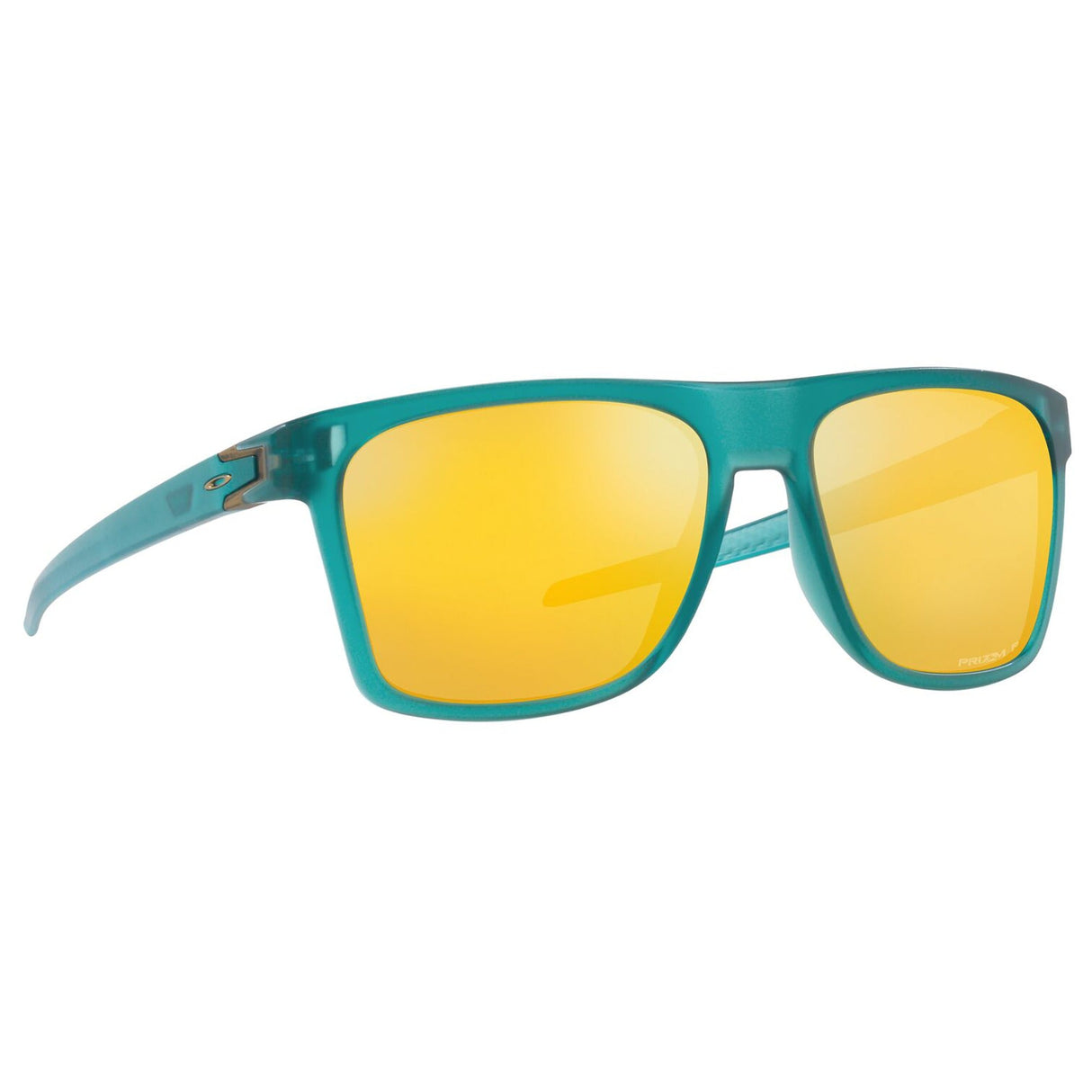 Oakley Leffingwell Sunglasses - Matte Artic Surf / Prizm 24k Polarized Lens